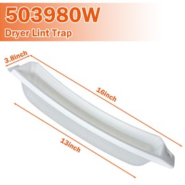 503980W Dryer Lint Trap Compatible with Speed Queen Dryer Filter Lint Insert D503980W Replaces AP6329015 TU21443