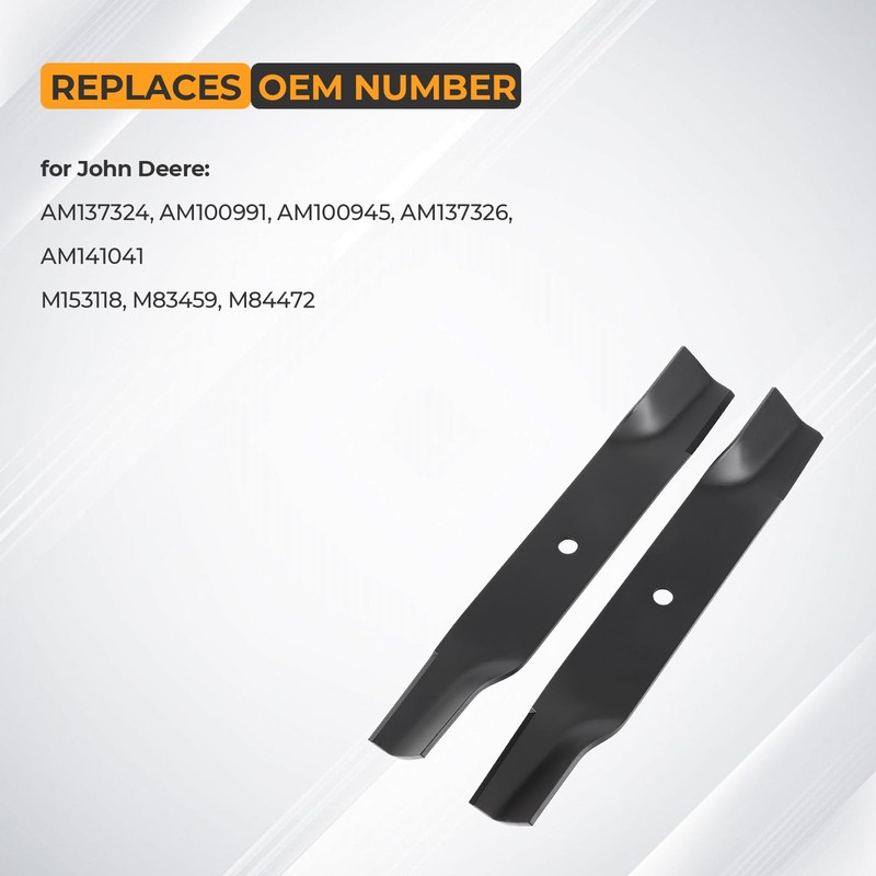 Lawn Mower Blades Replacement Part Number John Dee re AM137324