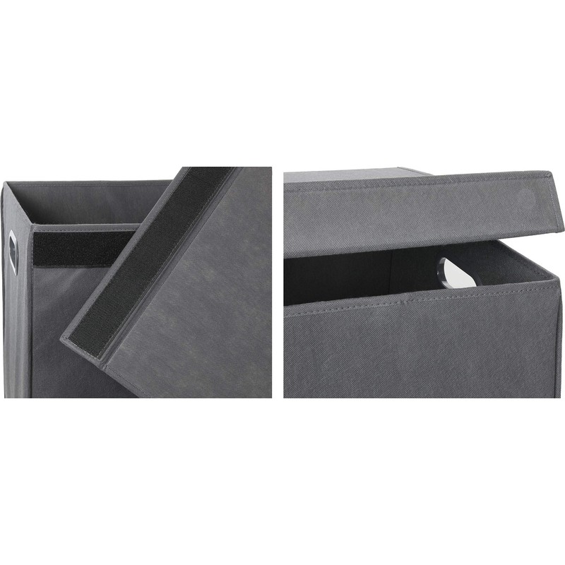 Simple Houseware Double Laundry Hamper with Lid and Removable Laundry