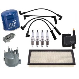 RPM Tune Up Kit Ignition Wires Coils Spark Plugs Filter for Jeep Wrangler 2.5L 1997