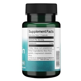 Swanson Melatonina 1 mg Full Spectrum Suplemento Alimenticio 120 Cápsulas