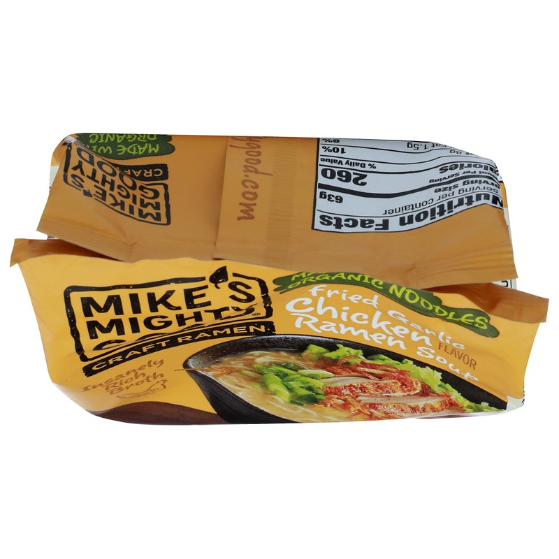 MIKES MIGHTY GOOD Organic Fried Garlic Chicken Ramen, 2.2 OZ