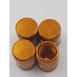 Unbranded Set of 8 Gold Tire Valve Stem Caps For Car, Standard Fitting #83