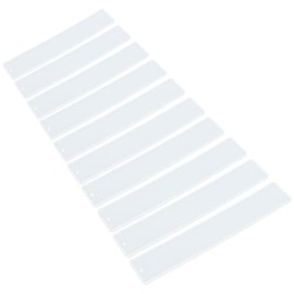 Molde de Silicona para Marcapáginas, 10 Uds., Pegamento en Forma de Gota Rectangular, Resina de Cristal, Forma Brillante, Moldes de Fundición Cuadrados Diy