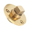 Marine Drain Plug Kit 25mm/1in Mounting Hole Bronze Mirror Polished