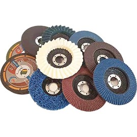 12PACK - 4 1/2" Metal Mirror Finishing Kit [Cut-Off Wheels(x4)+Depressed Center Grinding Wheel(x1)+Strip Disc(x1)+Assorted Grit Flap Discs(x4)+Surface Cond Disc(x1)+Real Wool Flap Disc(x1)]