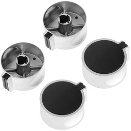 4 Pieces Rotary Knob 6 mm, Rotary Knob Cooker, Oven Knobs, Metal Stove Knob Replacement, Gas Hob Knobs, Universal Kitchen Gas Hob Control Knob, Oven & Stove Accessories Knobs, for Oven, Gas Hob, Table