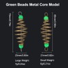 GreenCore Fishing Feeder, 14mm Luminous Beads Feeder for Fishing Method