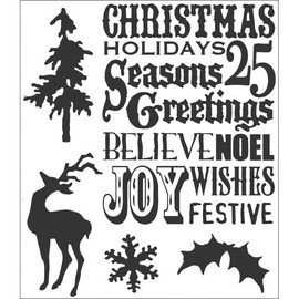 Stampers Anonymous Tim Holtz Cling Rubber Stamp Set, Seasons Silhouettes