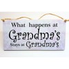 HmHome What happens at Grandma's Nan Gran Granny Gift Birthday