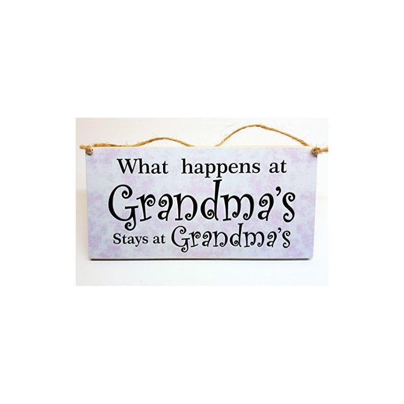 HmHome What happens at Grandma's Nan Gran Granny Gift Birthday