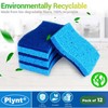 Plynt - Zero Scratch Scrub Sponge, Pack of 12 Sponges