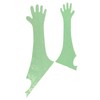 50Pcs Disposable Long Arm Glove PE Green Veterinary Examination Artificial