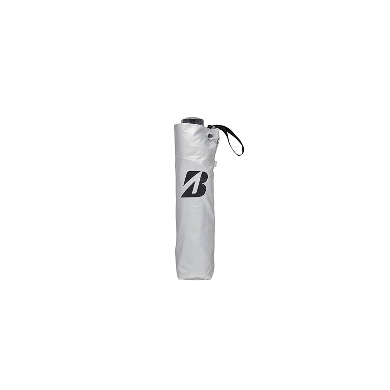 Bridgestone UM2403SV Folding Silver Umbrella, Silver, 2024 Model