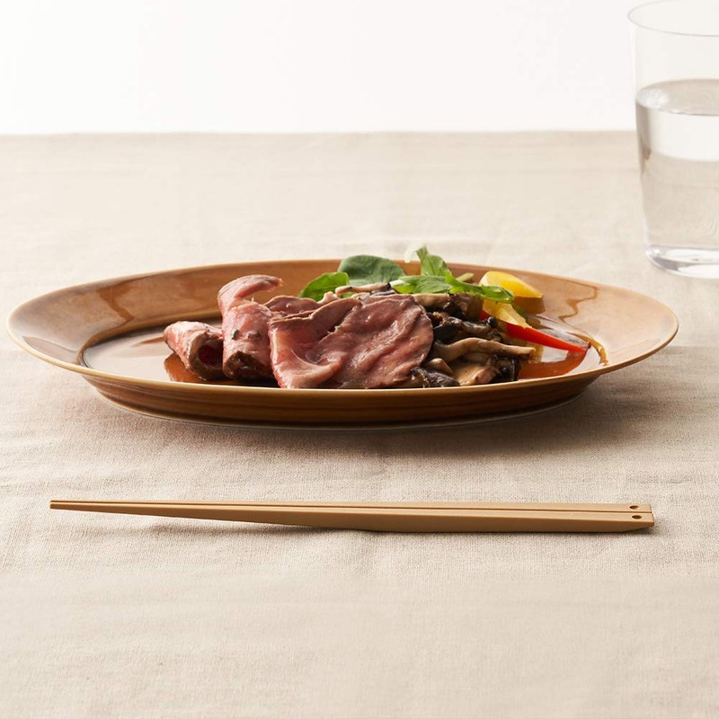 +d UKI HASHI d-364-RD Light Crimson Raised Tip Chopsticks Ukihashi