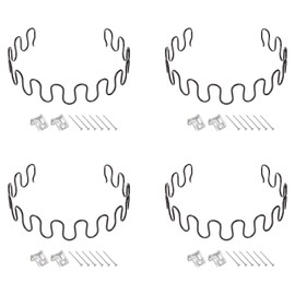 sourcing map 4Sets Upholstery Spring Replacement Kits, 23.62" Sagging Cushions Repair Kit with Clips Nails for Furniture Sofa Recliner Chair
