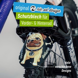 Riesel Design® Dirt: Sparrow Mudguard Children's Bicycle Front Splash Guard for Children Bicycle or Mountain Bike Mudguard 16-29 Inch for Boys and Girls (Mops)