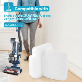 Jollsung 2 Pack AZ3000UKT Foam & Felt Filters for Shark Stratos Pet Pro Anti Hair Wrap Plus Anti-Odour XL Upright Vacuum [AZ3000UKT]