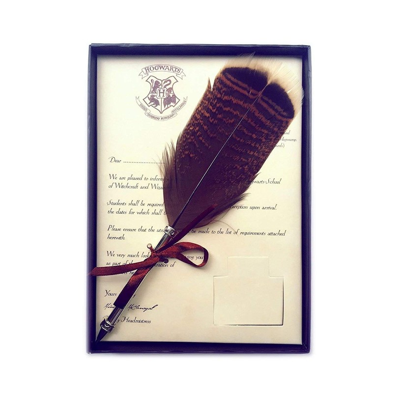 Calligraphy Feather Pen Set Writing Quill Pen with Ink, Vintage