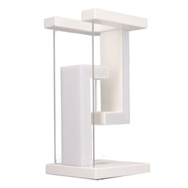 Cocoarm LED - Desktop -Lampe mit Drahtlosen Ladegerät Magnetisch Schwebende Schreibtischlampe 3 Zahnräder, die Röhrchen für Schreibtisch, Wohnzimmer, Schlafzimmermaterial weiß Schalten