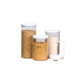 Nutrimill Glass Vacuum Seal Containers - Set of 3