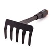 Mivos Steel Garden Hand Rake - Small 5 Tooth Garden
