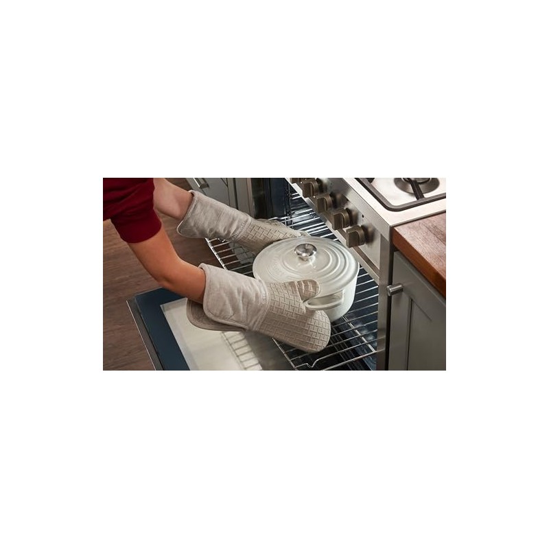 Le Creuset Textile Oven Mitt,15", Noir