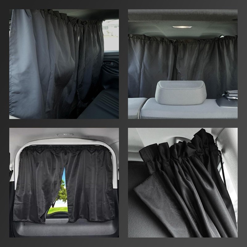 [Privacy Protection] Sungran Car Curtain, Easy to Install, Light Blocking,