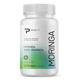Moringa orgánica y libre de transgénicos Primetech 100 Cápsulas 500 Mg alta en proteína, potente antiinflamatorio con todos los aminoácidos esenciales