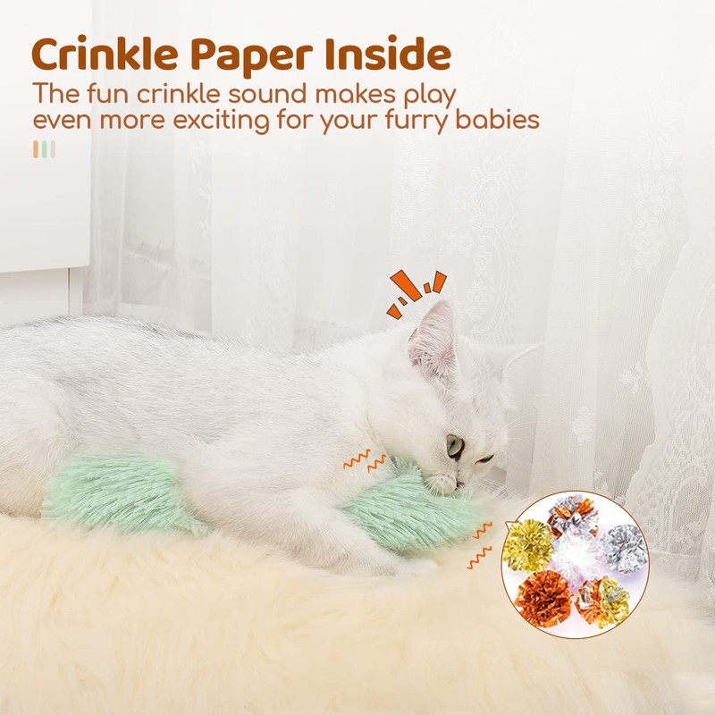 Potaroma Potaroma Cat Toys Pillows, 3 Pack, Soft and Durable