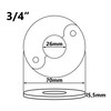 26mm (3/4") Split Two-Piece Collar Chrome Plated Steel Valve Hole