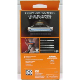 Gillette Fusion 5 Razor HANDLE w/2 CARTRIDGE***NO SHIPPING ON ADDITIONAL ITEM***