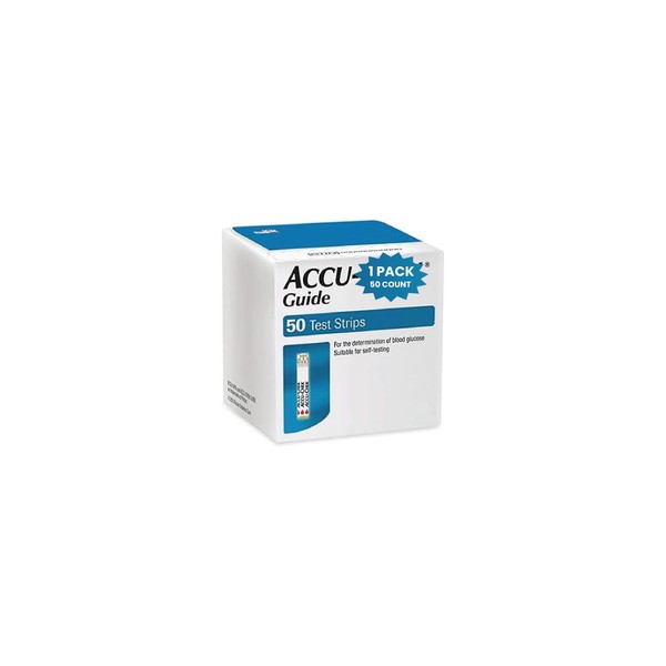 Guide Test Strips 50 Count for The Determination of Blood