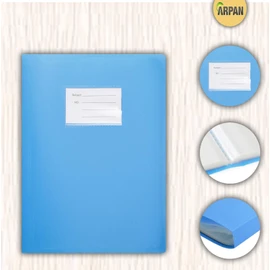 Arpan A4 flexicover 62 Pockets 124/Sides Display Book Presentation Folder - Flexible Cover, (Blue)
