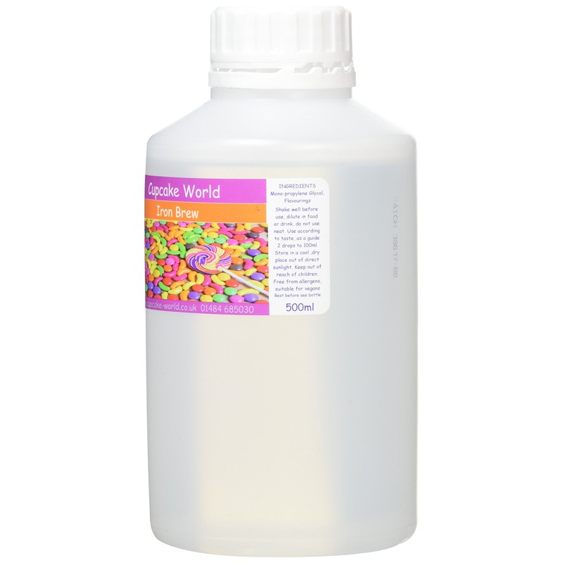 Cupcake World Intense Food Flavouring, Iron Brew, 500 ml