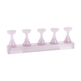 Pokinge 1 Pack Nail Art Display Stand, Acrylic Nail Display Chess Board DIY Manicure Tool for False Nail Tip Holder Women Nail Charm Accessories(#1)