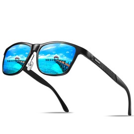 GREENTREEN Cycling Glasses, Polarised Sports Sunglasses for Men, Polarized Cycling Sunglasses UV400 Protection, Superlight Frame Glasses for Skiing Running Driving Fishing Hiking