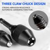 3 Pcs Hexagonal Shank Keyless Drill Chuck Adapter, Drill Chuck