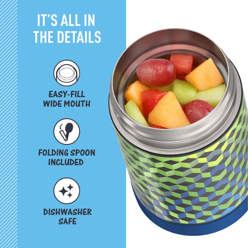 THERMOS FUNTAINER 16 Ounce Stainless Steel Vacuum Insulated Food Jar