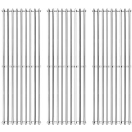 GGC Stainless Steel Grill Grates for Chargriller 3001, 5050, 3008, 3030, 4000, 5252, 19 3/4" Grill Grates Replacement for King Griller 3008, 5252 and Others, 3 PCS Cooking Grid Grates for Chargriller
