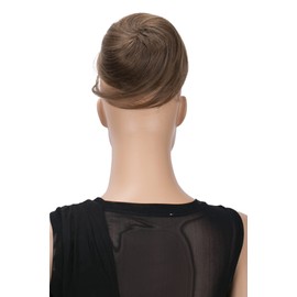 CAISHA by PRETTYSHOP Bun Hairpiece Ponytail Hepburn-Bun Scrunchie Updo Light Brown DC6
