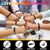 120 Pcs Motivational Silicone Bracelets Motivational Quote Rubber Wristbands Inspirational