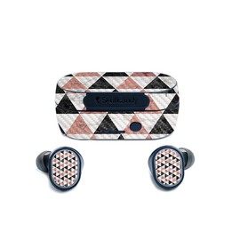 MightySkins Carbon Fiber Skin for Skullcandy Sesh True Wireless Earbuds - Marble Pyramids | Protective, Durable Textured Carbon Fiber Finish | Easy to Apply | Made in The USA