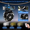 Portable fan rechargeable with 5.3 Bluetooth Speaker, 25000mAh Camping Fan