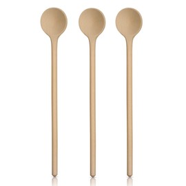 Kochlöffel & Co Wood made from untreated beech wood, 1 set of 10 spoons of 30 cm, handmade cutlery, kitchen aid, practical wooden spoons