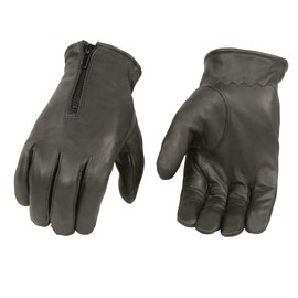 Milwaukee Leather Men's Thermal Lined Premium Leather Zippered Gloves SH226TH (3X-Large)