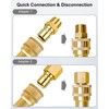 WMJNH 1/2 Inch Natural Gas Quick Connect Fittings Kit, Solid