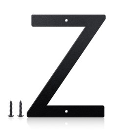 4 Inch House Numbers and Metal Letters for Outdoor Signs, House Numbers for Outside, Aluminum Address Letters and Numbers for Door, Mailbox, Garden, Perfect for Home or Office (Letter Z)