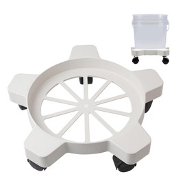 CNQLIS 5 Gallon Bucket Dolly with 5 Smooth-Rolling Swivel Casters,75 lbs,No Tip or Spilling for 5 Gallon Bucket and Flowerpot,11" Inside Diameter