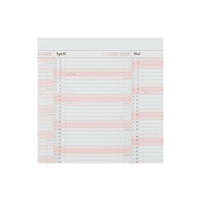 Filofax 000020-68476 Calendar